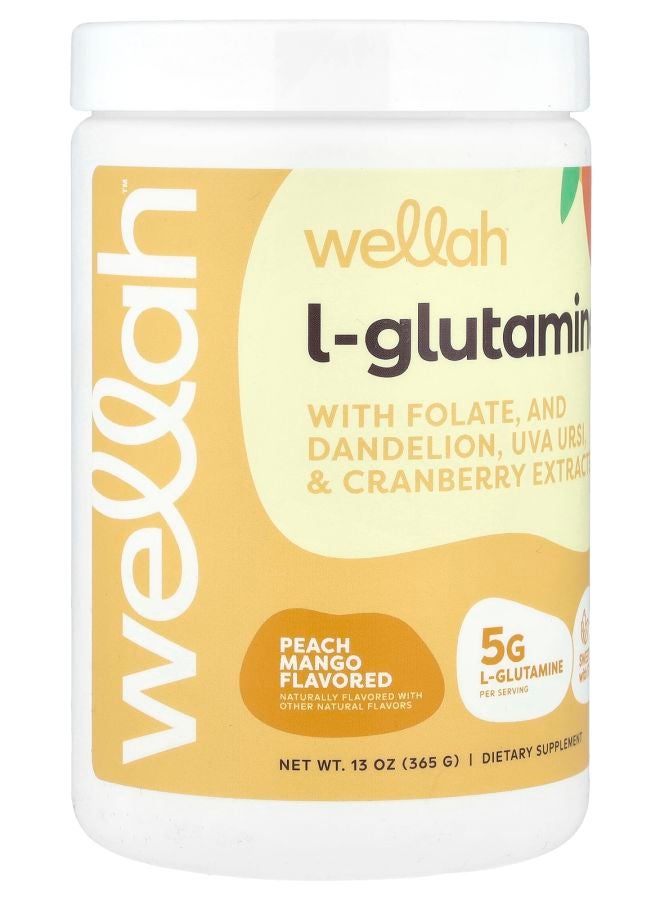 Wellah L-Glutamine Peach Mango 13 oz (365 g) - Image 2