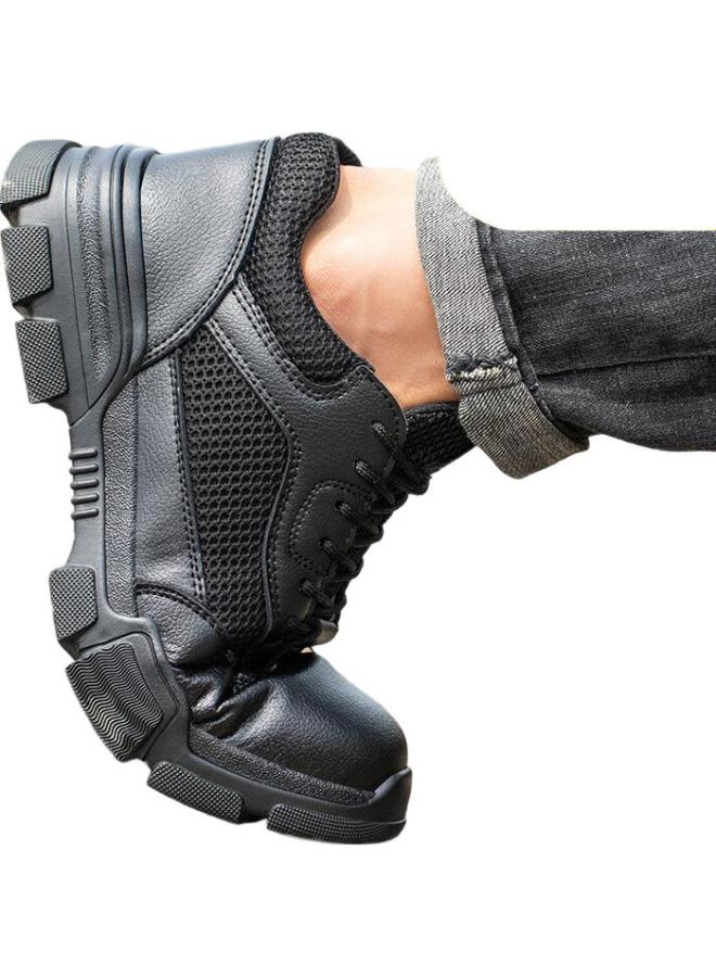 Old housekeeper Butler Men'S Breathable Steel Toe Anti-Smashing Anti-Stabbing Ultra-Light Comfortable Work Safety Shoes La Protective Function Shoes Wear-Resistant Size 45 - Image 3