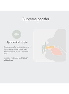 BIBS عبوة من 2 من Supreme Silicone S2 Cloud and Steel Blue  - Image 5