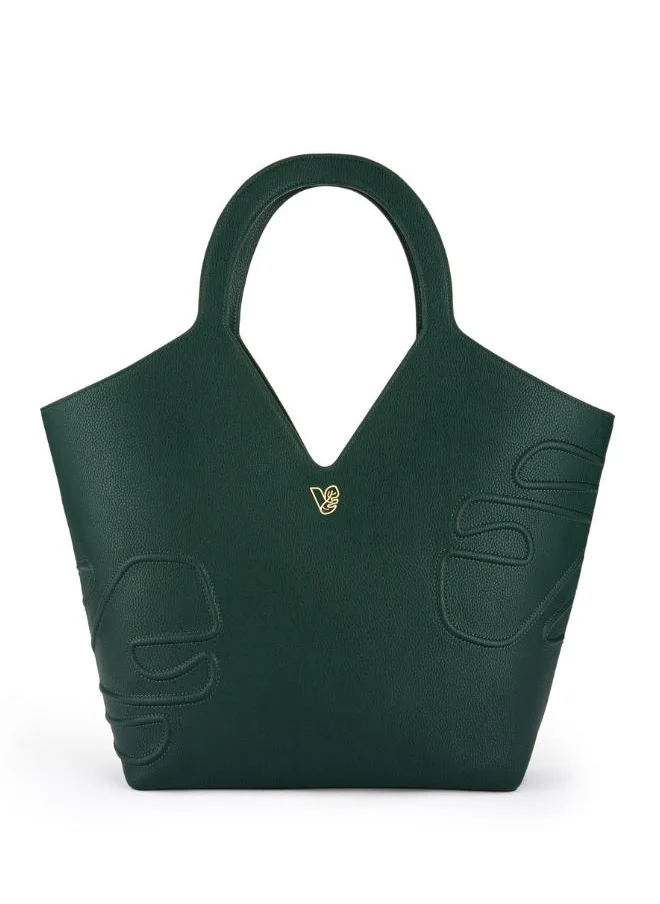 فيجانولوجي Maze Tote Bag in Green Made from 18 Recycled Bottles