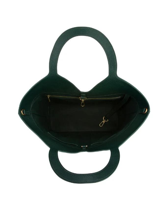 Veganologie Maze Tote Bag in Green Made from 18 Recycled Bottles