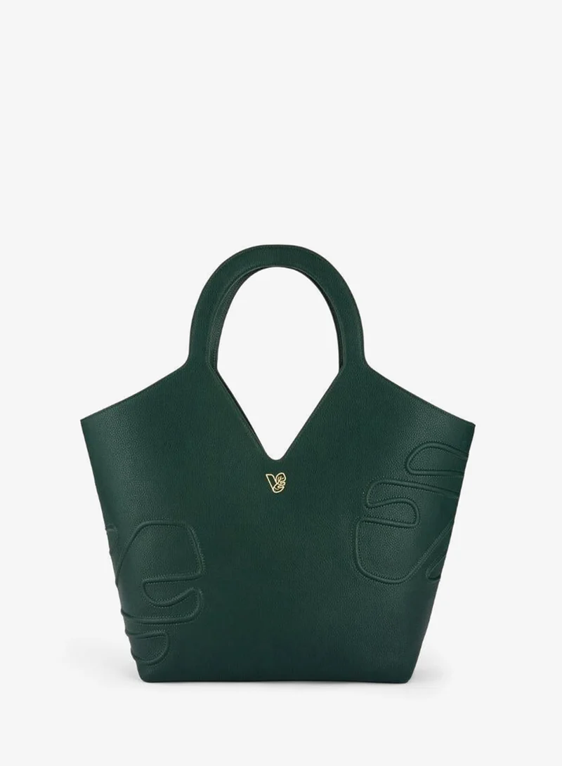 Maze Tote Bag in Green Made from 18 Recycled Bottles