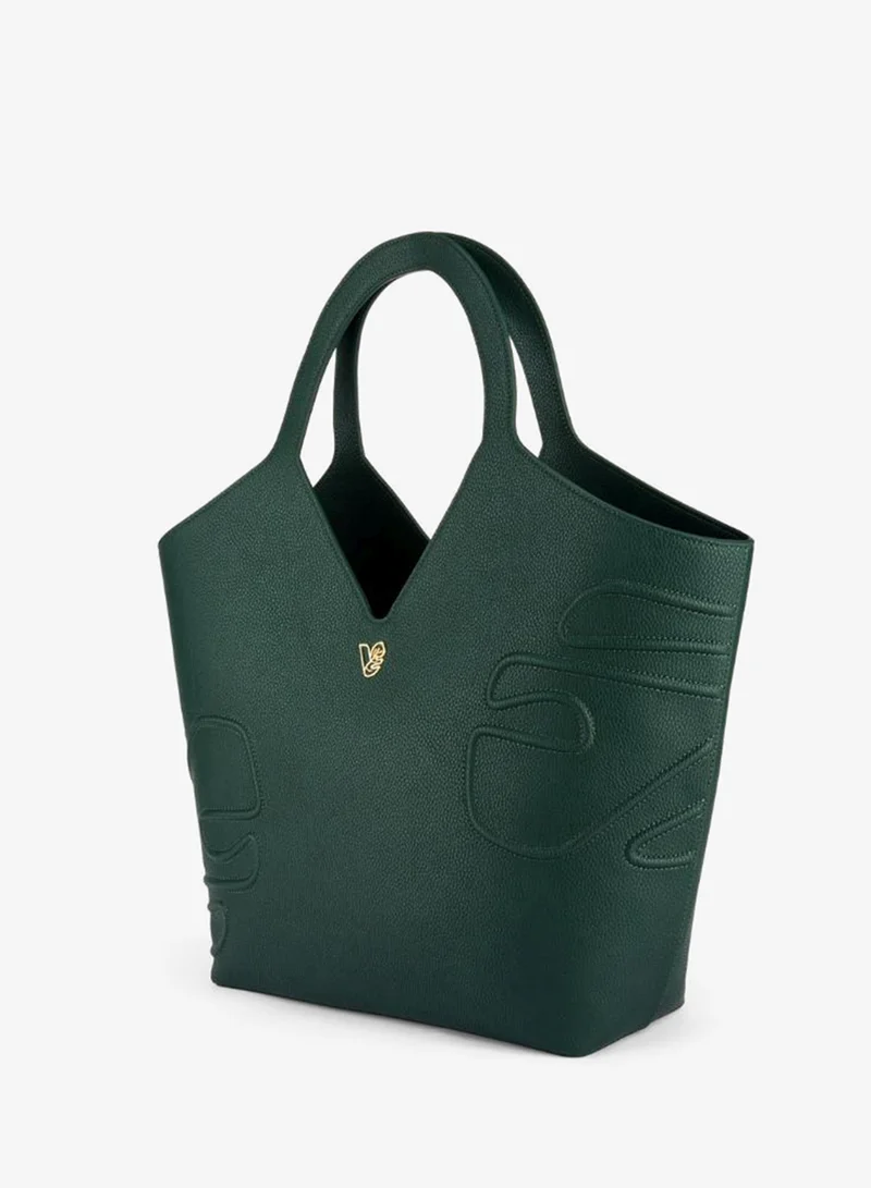 Veganologie  Maze Tote Bag in Green Made from 18 Recycled Bottles for Women | Best Price UAE
