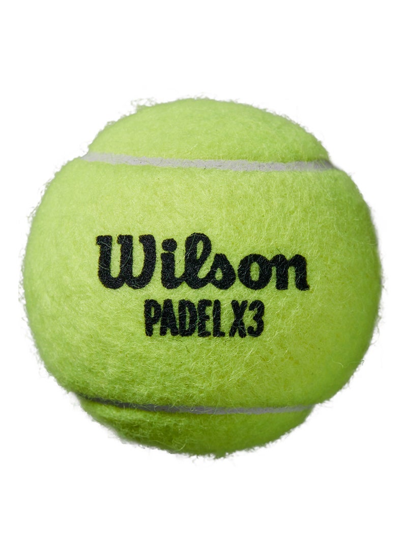 Wilson Padel X3 Speed Yellow Balls - 3 Ball Can - Image 3