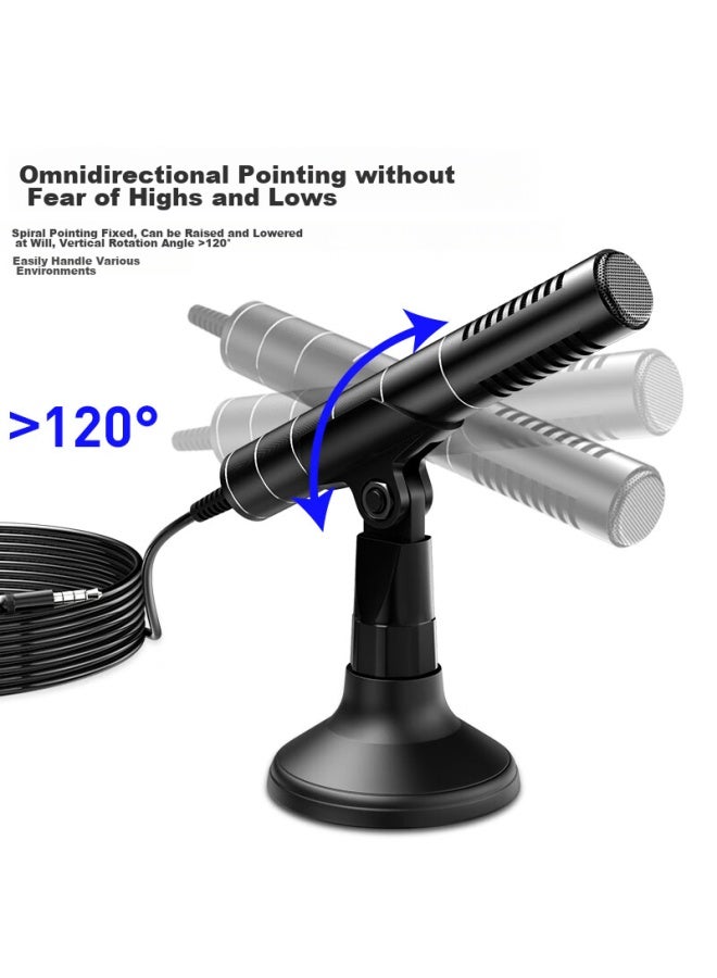 Sast Ok-57 Computer Microphone, Desktop Gaming Microphone, Home Voice Chat Microphone For Pubg, Yy Online Cl, Condenser Microphone With 3.5mm Interface - Image 2