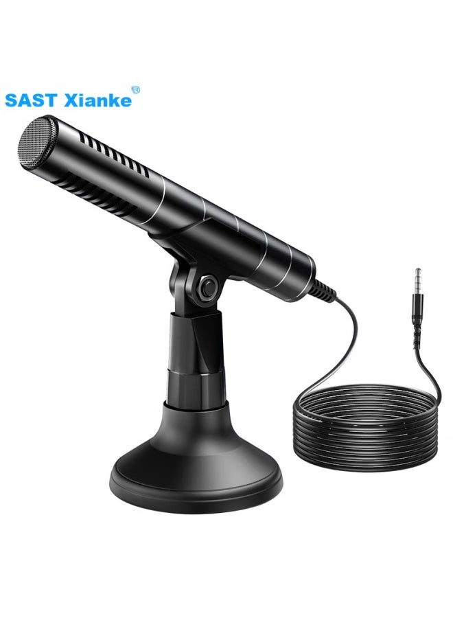 Sast Ok-57 Computer Microphone, Desktop Gaming Microphone, Home Voice Chat Microphone For Pubg, Yy Online Cl, Condenser Microphone With 3.5mm Interface - Image 1