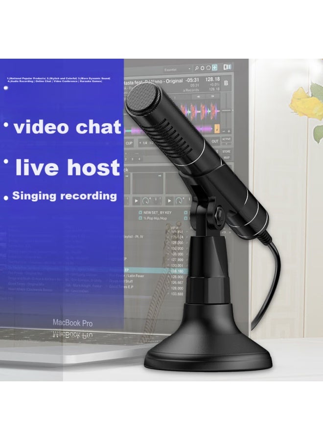 Sast Ok-57 Computer Microphone, Desktop Gaming Microphone, Home Voice Chat Microphone For Pubg, Yy Online Cl, Condenser Microphone With 3.5mm Interface - Image 3