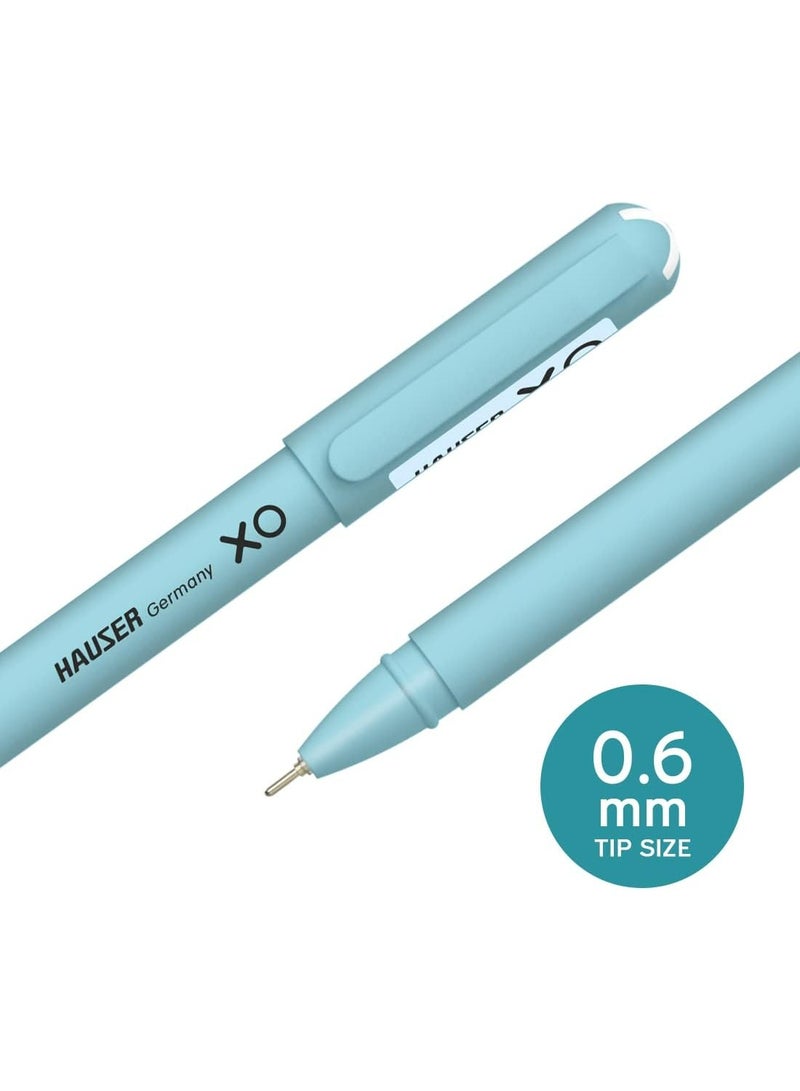 Hauser XO 0.7mm Ballpoint Pens - 50-Pack (Blue, Black, Red) for smooth lines and comfortable writing. Multi-colored for schools and offices. Smear-proof. - Image 3