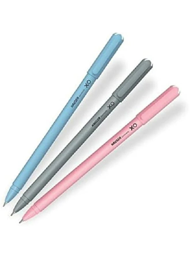 Hauser XO 0.7mm Ballpoint Pens - 50-Pack (Blue, Black, Red) for smooth lines and comfortable writing. Multi-colored for schools and offices. Smear-proof. - Image 4