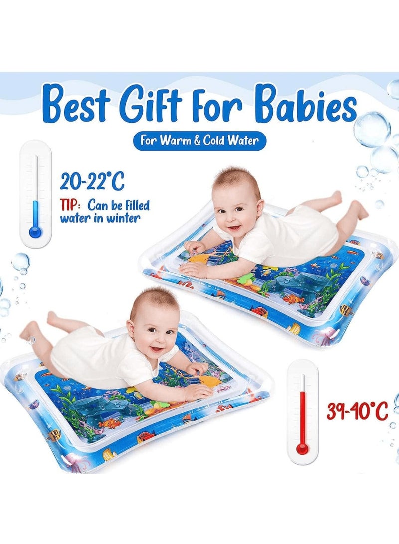 Premium Tummy Time Water Mat, Inflatable Water Play Mat, Extra Large Multi-Stage Activity Center for Promoting Baby Motor and Sensory Development, Portable Playmat with Colorful Vivid Patterns, Ideal Gift for Toddlers - Image 5