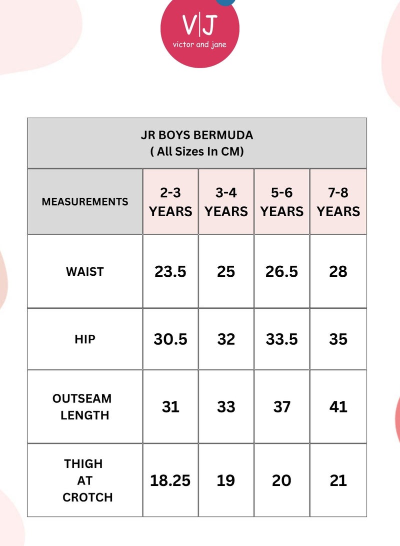 victor and jane Kids French Terry 100% Cotton Shorts - Black - Image 4