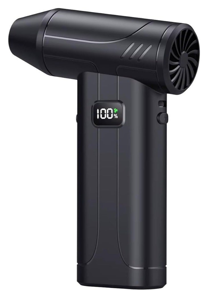X9 Handheld Turbo Air Blower Cordless Electric Air Duster Rechargeable USB C Portable High Speed Cleaning Blower With 5 Speed Levels Digital Display Multi Purpose Dust Removal Tool For Keyboard Car Home Office Cleaning - Image 1