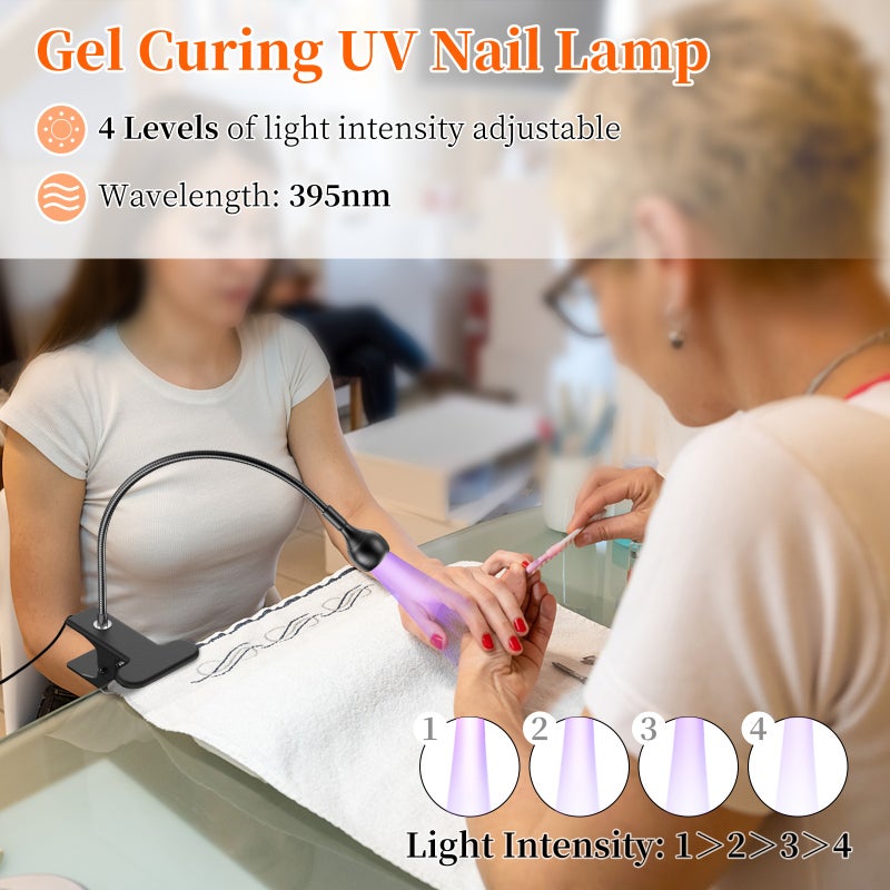 Mini Manicure UV Glue Purple Light Curing Lamp With Book Clip Control Switch 3W Multi-purpose USB Lamp - Image 3