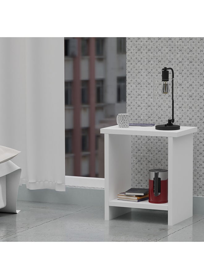 Mahmayi White NS Night Stand غرفة المعيشة المنزلية 30 سم - Image 1