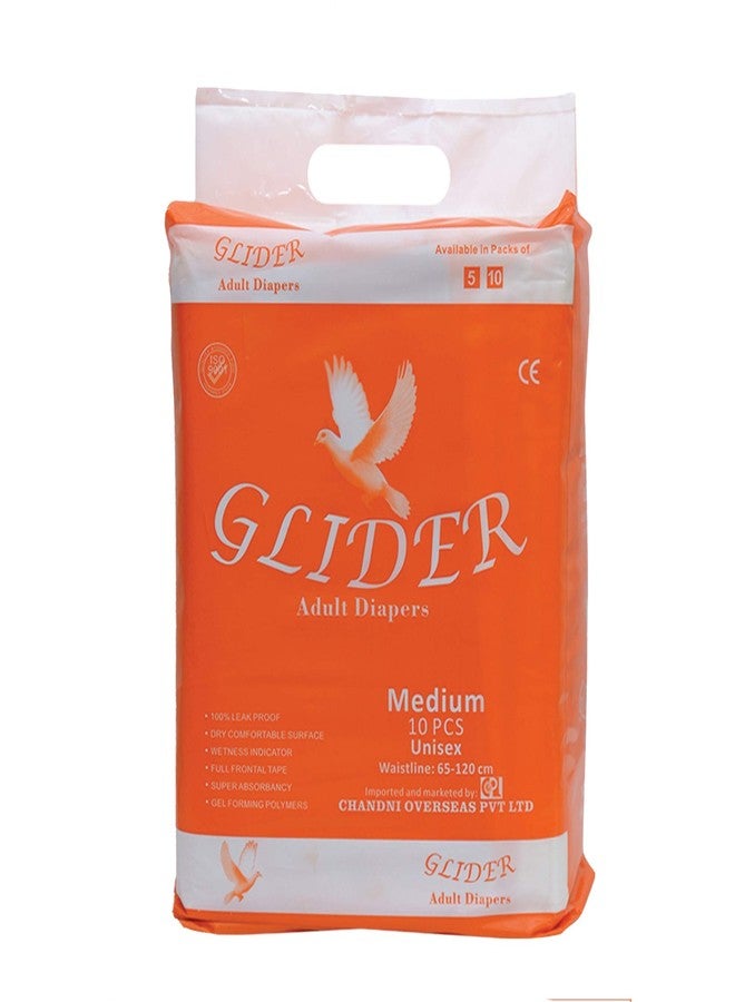 جلايدر حفاضات جلايدر للكبار - متوسطة (عدد 10) - Image 1