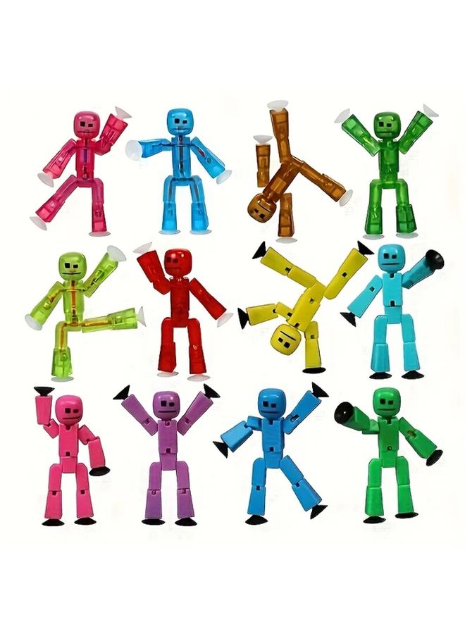 2Pcs Suction Cup Robot Action Figures Random Color For Stop Motion Animation - Image 1