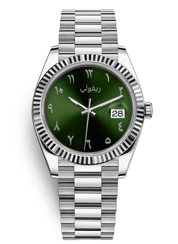 Rivoli Men's watch with Arabic numerals, soft and elegant 