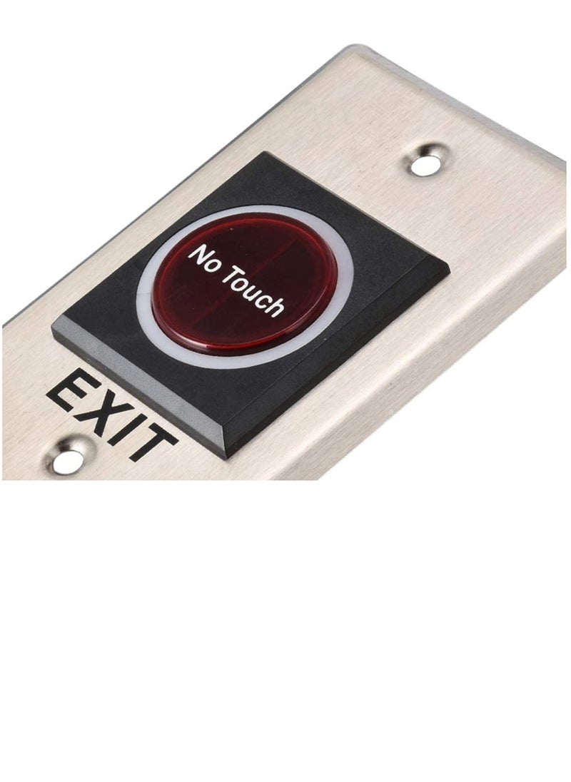 Rubik - Touchless No Touch Door Infrared Sensor Exit Button Switch with LED Input DC12V Output COM/NC/NO for Access Control Systems Gates and Garage Openers - Image 1