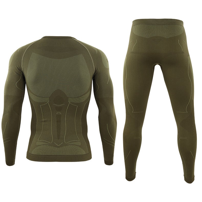 Esdy Men'S Fitness And Cycling New Outdoor Clothing Thermal Intimates Set Tight-Fitting Sweat-Wicking Suit - Image 5