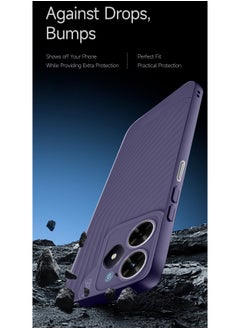 Gear4 Soft Liquid Silicone With Wavey Texture Case Cover For Realme C61 / Realme C63 4G 2024 Gear4 Eggplant Purple  - Image 4