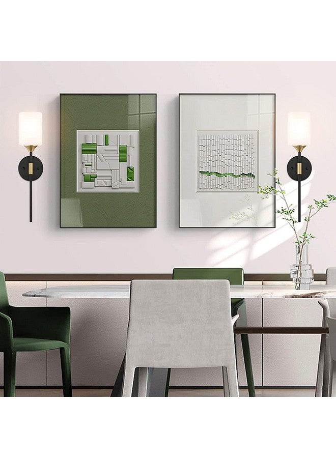 SINOMAN ضوء جدار SINOMAN لغرفة المعيشة حديث/مصابيح جدارية لغرفة النوم/لغرفة المعيشة/أضواء جدارية لتزيين المنزل/مصباح جدار بجانب السرير (أسود_ذهبي، بدون لمبة) - Image 4