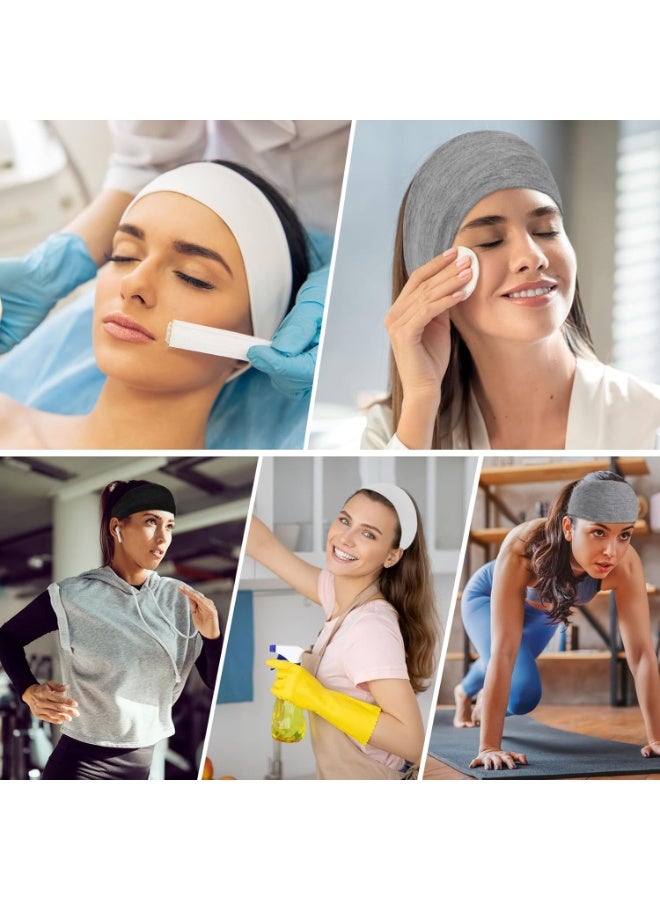 TEMPO 3-Pack Wide Headbands for Women & Men, Non-Slip Elastic Thick Stretchy Boho Hairbands, Perfect for Workout, Running, Yoga, Gym, Activewear, Sports, Daily Use for All Hair Types - Image 4