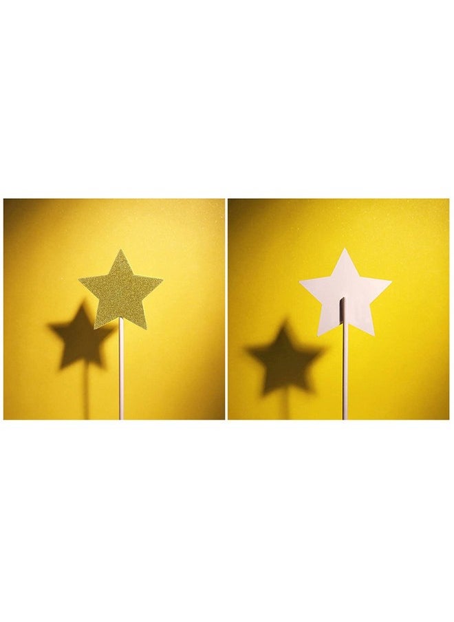 Confetti Confetti! 30Pc Gold Star Cake Cupcake Decorations Toppers Picks Supplies, Appetizer Picks  - Image 2