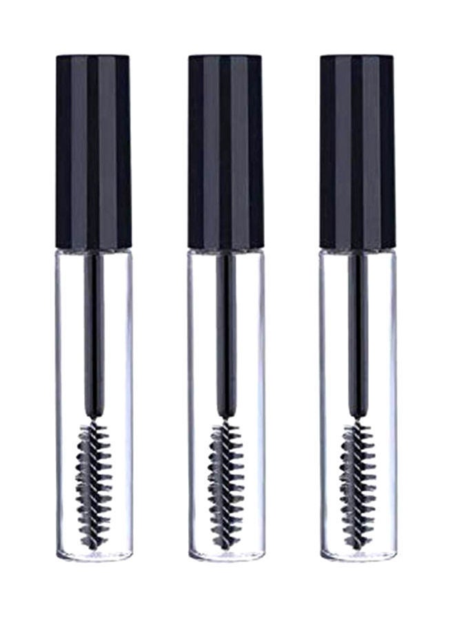 NIBEMINENT 3-Piece Mascara Container Bottle Clear/Black - Image 1
