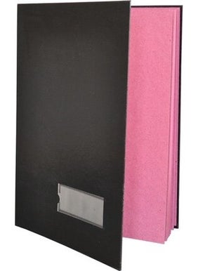Signature File Faux Leather Bellows 20 Sheets Dark Blue