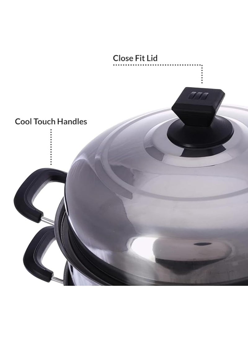 3-Layer Stainless Steel Steamer Pot 30cm,900ml Includes Cooking Pot, Steamer Set for All Cooking Surfaces - pzsku/Z1BD0A22BDAD89DC592C4Z/45/_/1726651560/0b588657-f0d9-4eb1-ba6f-0df6d115a7bd