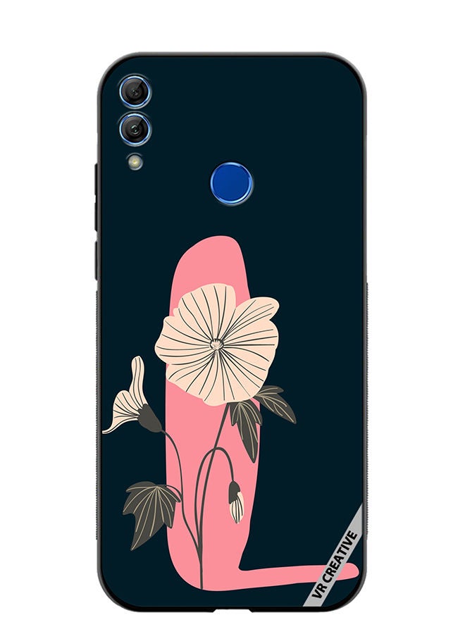 Protective Case Cover For Honor 10 Lite Alphabet L Design Multicolour