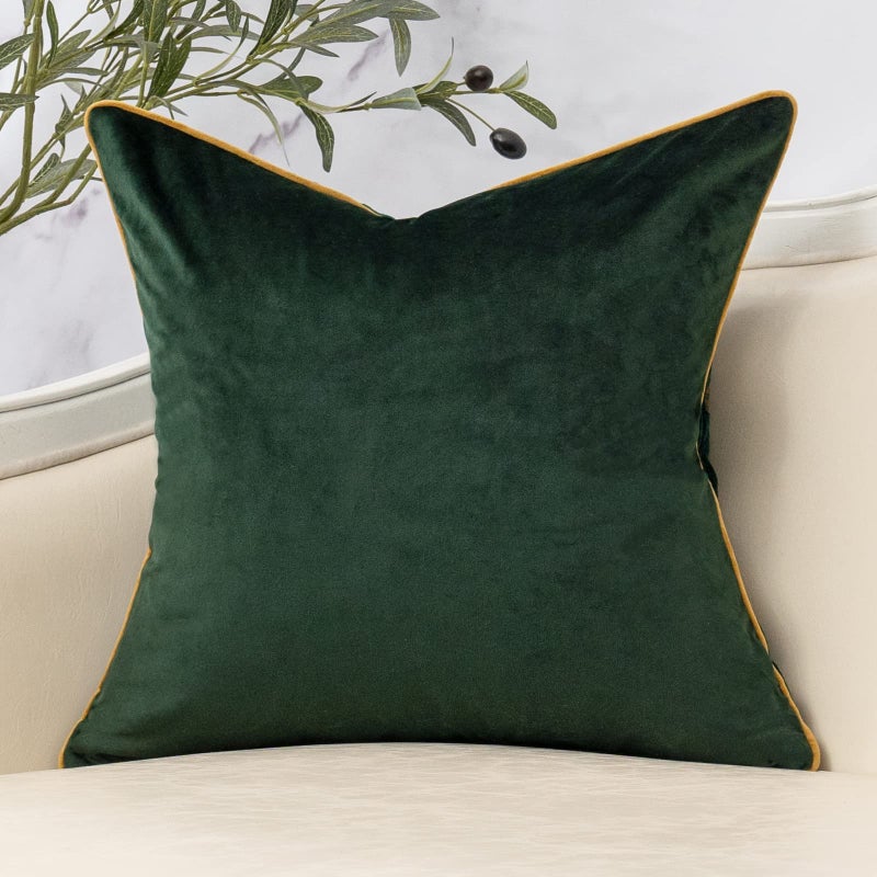Yangest Green Twigs Throw Pillow Cover Branches Velvet Cushion Case Neutral Pillowcase for Sofa Couch Bedroom Living Room Home Decor,18x18 Inch - Image 2