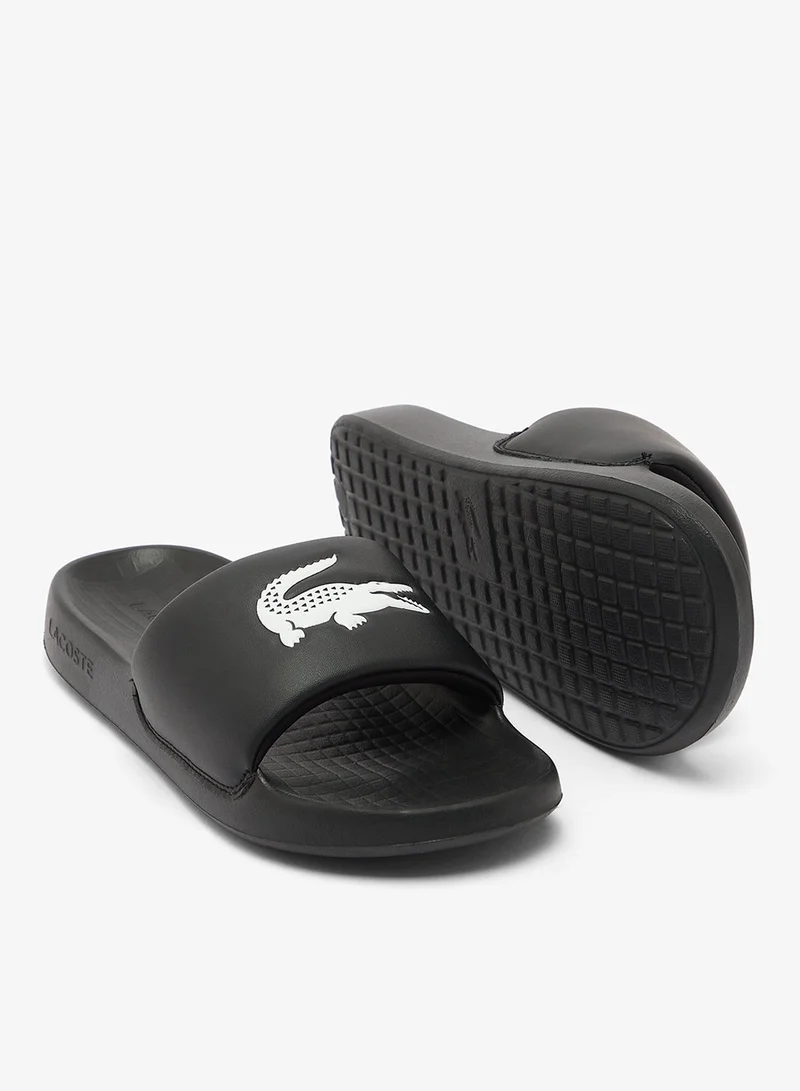 Lacoste 312-BLK/WHT Core Essentials Slides & Sandals for Women | Best Price UAE