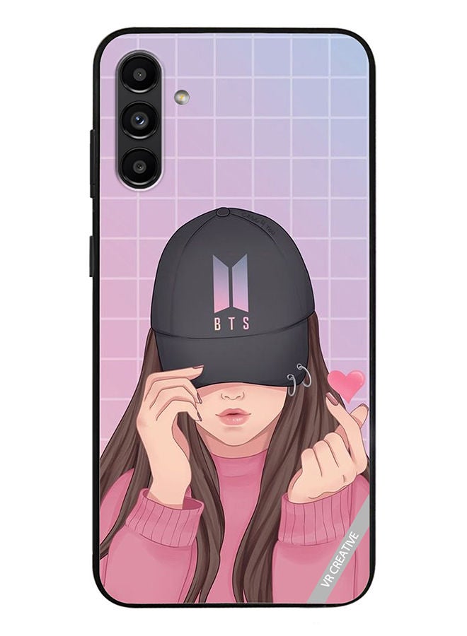 VR CREATIVE Protective Case Cover For Samsung Galaxy A13 5G Bts Cap Girl Design Multicolour - Image 1
