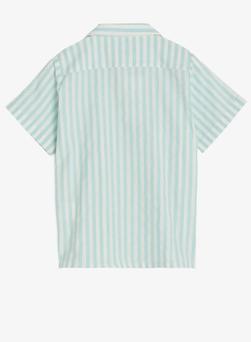 Pinata  Short Sleeve Cotton Button Through Shirt Pyjamas for Women | Best Price UAE