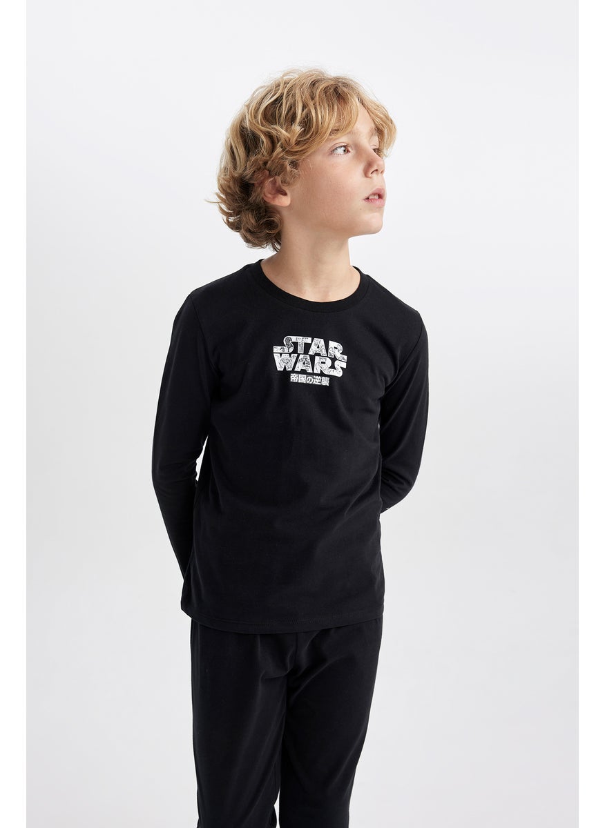 DeFacto Boy 2 piece Regular Fit Star Wars Licensed Knitted Pyjamas  - Image 5