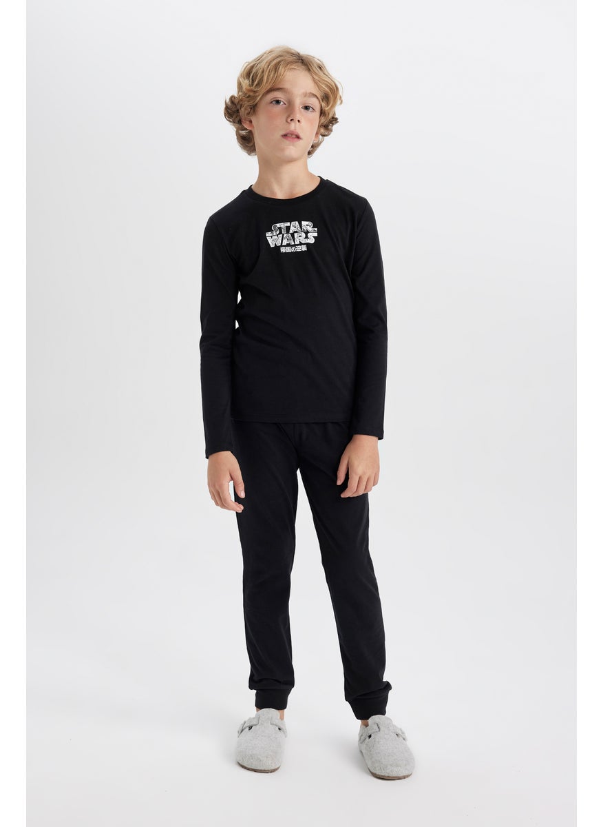 DeFacto Boy 2 piece Regular Fit Star Wars Licensed Knitted Pyjamas  - Image 1