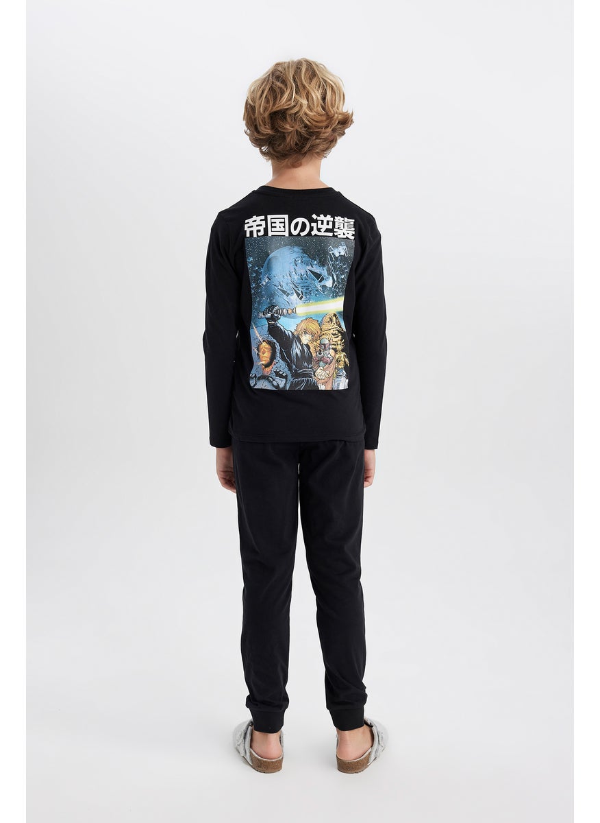 DeFacto Boy 2 piece Regular Fit Star Wars Licensed Knitted Pyjamas  - Image 3
