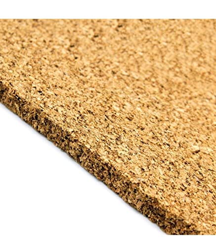 Ditya Crafts لوح ديتيا كرافتس أرحم للتسويق شكل مستطيل من الفلين بحجم A-4 للأعمال الفنية والحرفية (3 مم لكل منها)، بني - Image 1