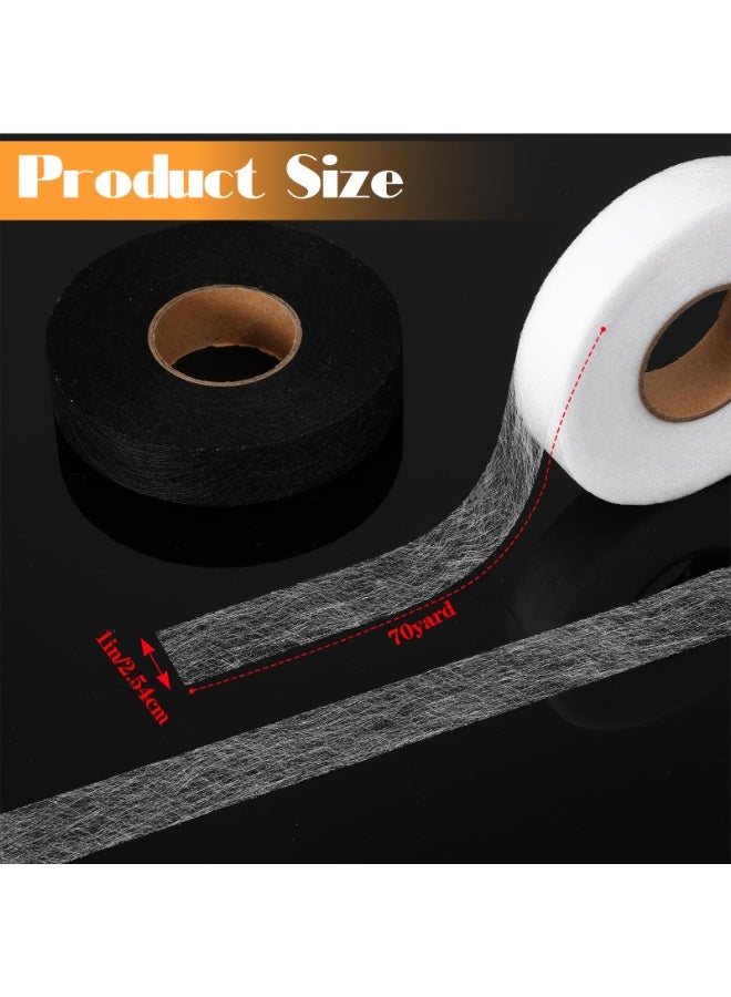 وينر شريط لاصق للخياطة بطول 140 ياردة وعرض 1 بوصة، لفتان من شريط لاصق للأقمشة بدون خياطة، شريط لاصق للخياطة والتطريز للستائر والسراويل والملابس ومشاريع الحرف اليدوية. - Image 2