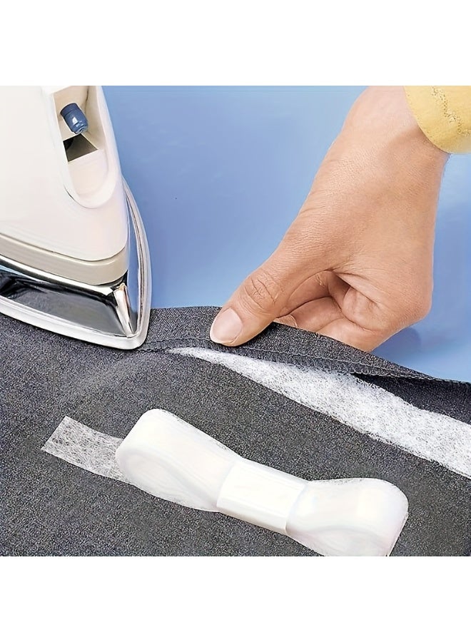 وينر شريط لاصق للخياطة بطول 140 ياردة وعرض 1 بوصة، لفتان من شريط لاصق للأقمشة بدون خياطة، شريط لاصق للخياطة والتطريز للستائر والسراويل والملابس ومشاريع الحرف اليدوية. - Image 5