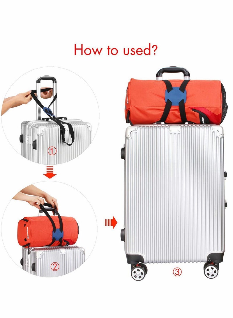 Y&D Luggage Straps, High Elastic Suitcase Adjustable Belt Bag Bungees with Buckles  - Image 3
