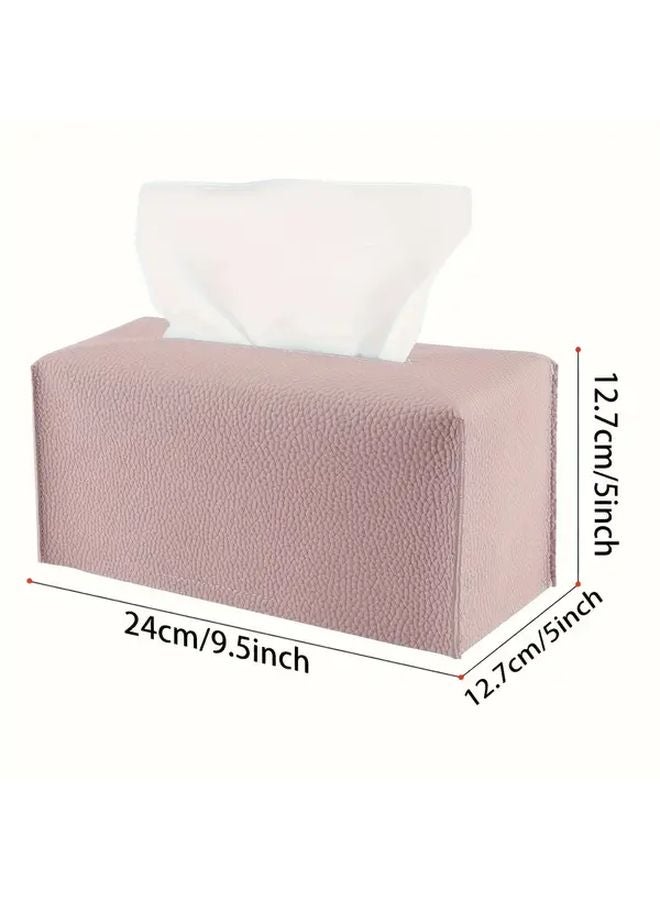 Black Tissue Box Cover Organizer For Living Room Bathroom Office - Image 4
