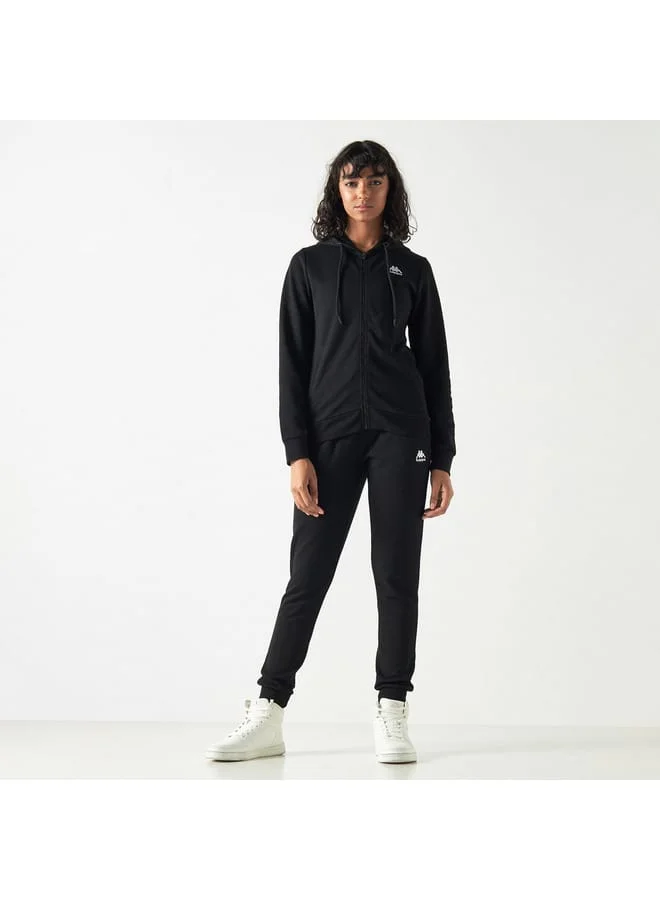Kappa Kappa Logo Detail Zip Through Hoodie with Pockets