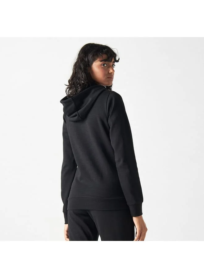 Kappa Kappa Logo Detail Zip Through Hoodie with Pockets