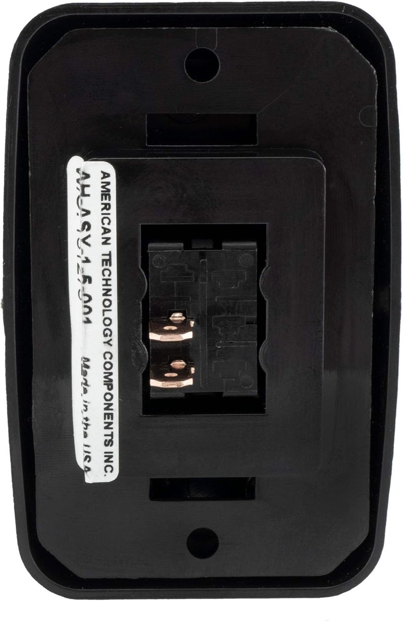 American Technology Components Single SPST On-Off Switch with Bezel, 12-Volt, for RV, Trailer, Camper (Black) - Image 5