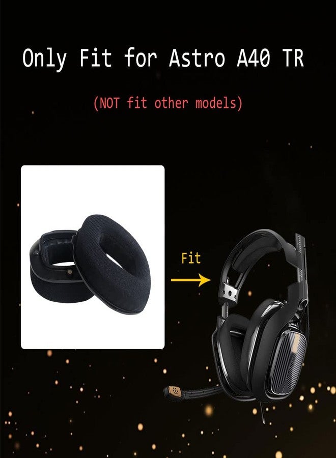 MQDITH Comfort Velour Replacement Ear Pads Compatible with Astro A40 TR Headset - Image 2