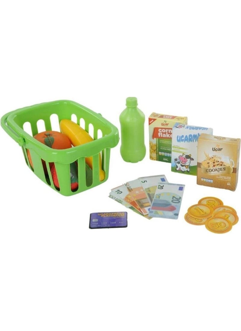 Uçar Oyuncak - Flying Toy Cash Register with Barcode Scanner, Weighing Scale, Pos Machine, Calculator, Cutting Fruits, Super Ma - Image 1