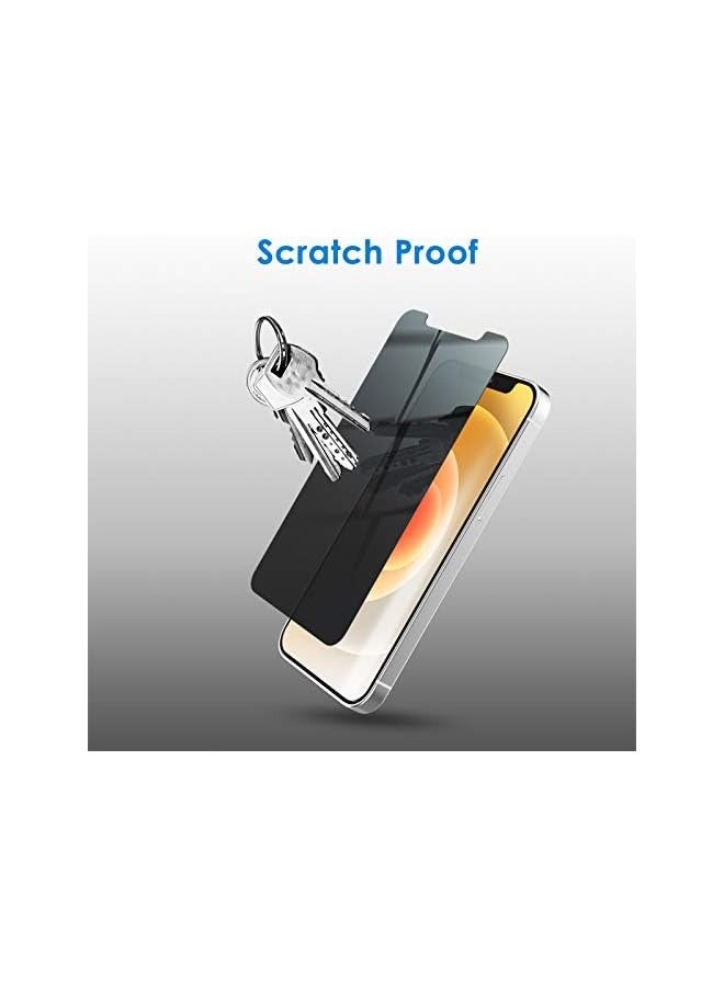 Jetech Privacy Screen Protector for iPhone 12/12 Pro 6.1-Inch, Anti Spy Tempered Glass Film, 2-Pack - Image 5