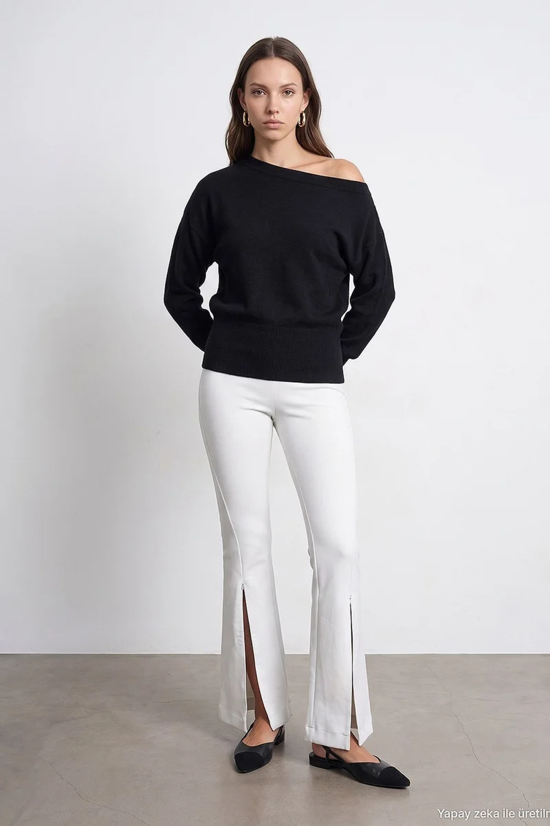 Dilvin Beige Natural DILVIN Women's Straight-Leg Pants for Women | Best Price UAE